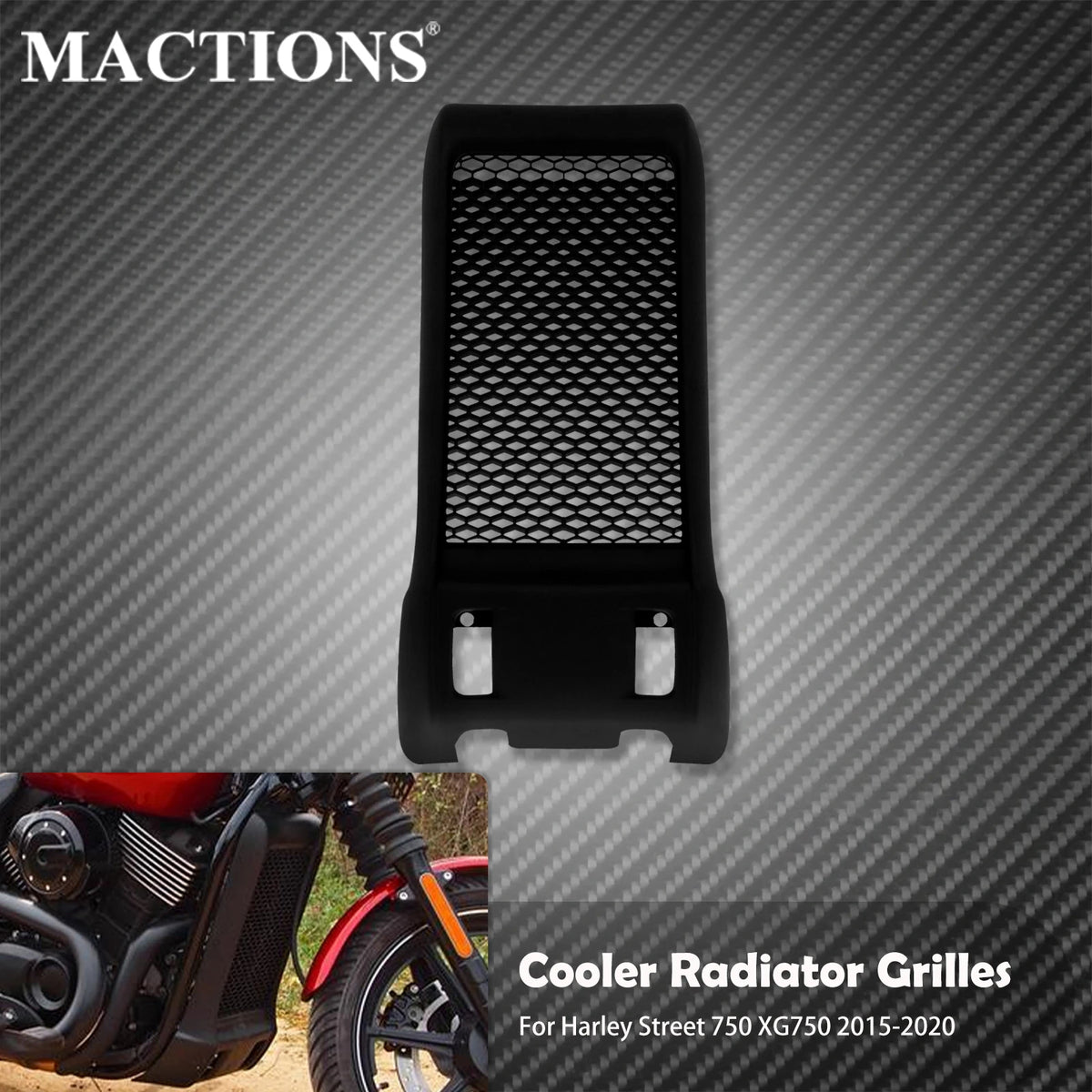 Grille protectrice de radiateur ABS - Harley Street 750 XG750 2015-2020 – photo 1/6