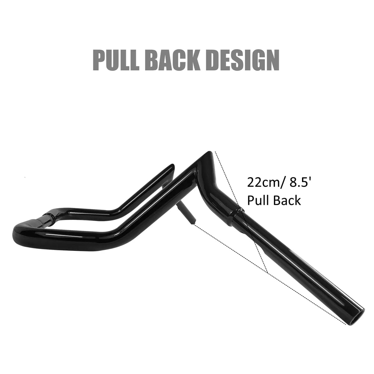 Guidon ape hanger pour Harley Touring batwing - vue 3