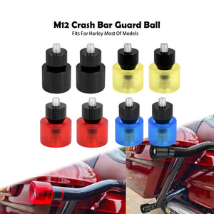 Paire de billes de protection noires pour pare-carter de moto Harley-Davidson - vue 1