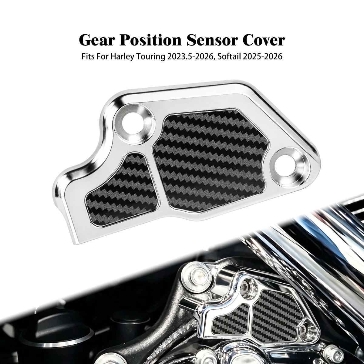 Cache de Capteur de Position de Vitesse Effet Carbone - Harley-Davidson Touring 2023.5-2026 et Softail 2025-2026 – photo 11/12