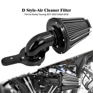 Filtre à air noir en aluminium usiné pour moto Harley-Davidson - vue 8