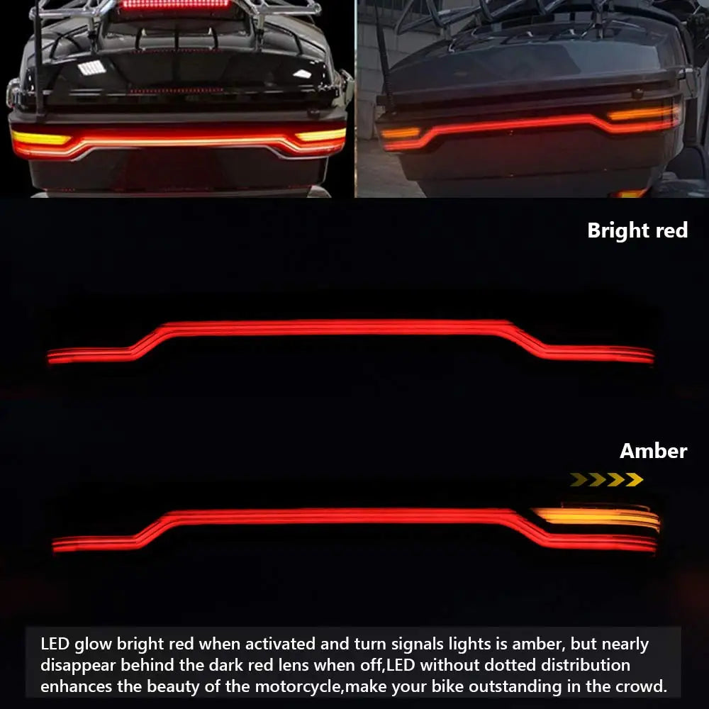 Feu arrière LED fumé monté sur une valise Tour-Pak de Harley-Davidson Touring - vue 6