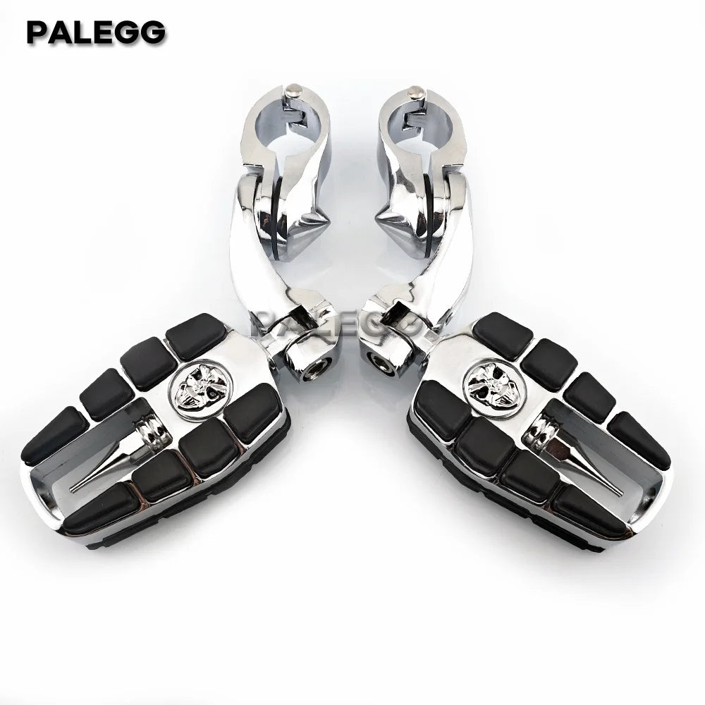 Repose-pieds highway courts et réglables 1.25 pouce pour Harley-Davidson Touring, Road King, Road Glide, Electra Glide, Street Glide, Sportster, Softail – photo 6/7