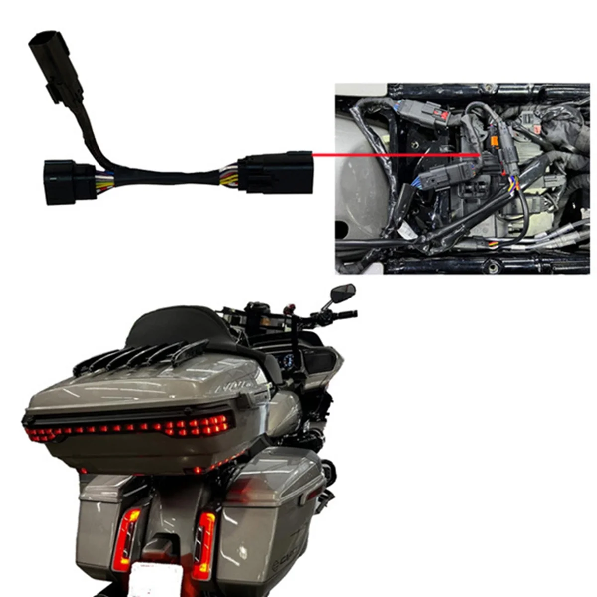 Faisceau adaptateur éclairage Tour-Pak pour Harley CVO 2024 - vue 6