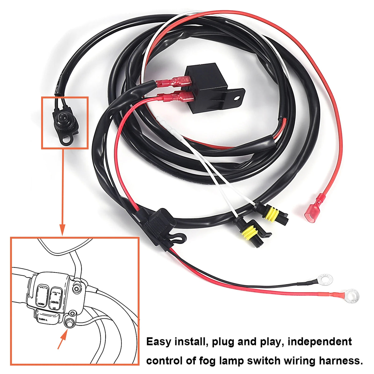 Faisceau de feux antibrouillard pour Harley Touring - vue 1