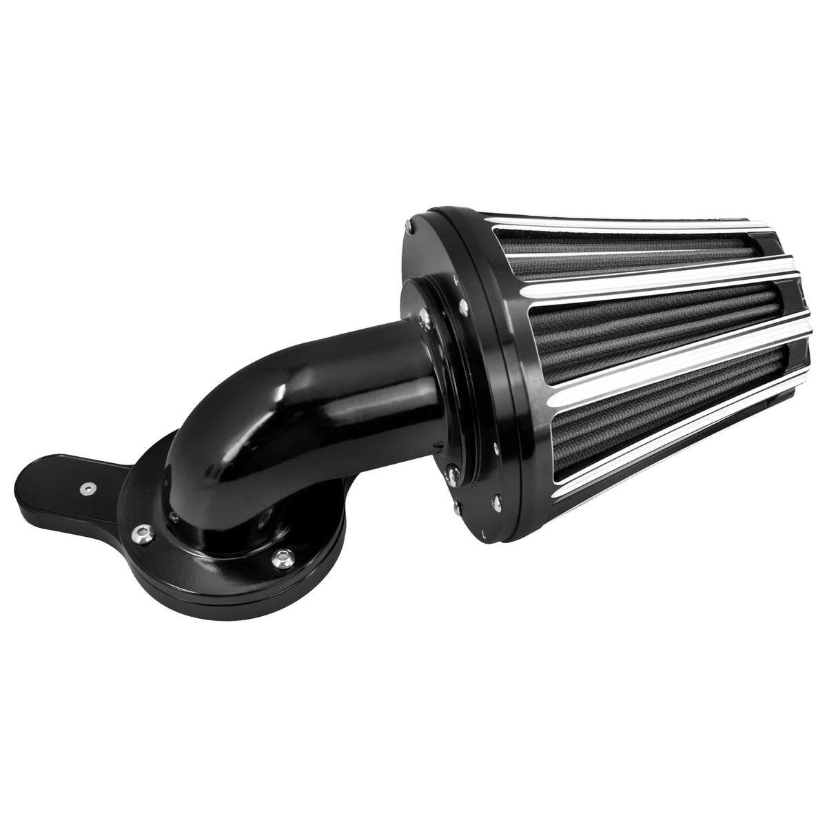 Filtre à air CNC noir et gris pour Harley-Davidson Dyna et Touring - vue 4