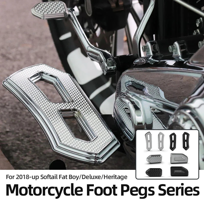 Repose-Pieds et Plateformes Larges (Floorboards) - Harley-Davidson Fat Boy, Deluxe, Heritage 2018 et plus récent – photo 1/14