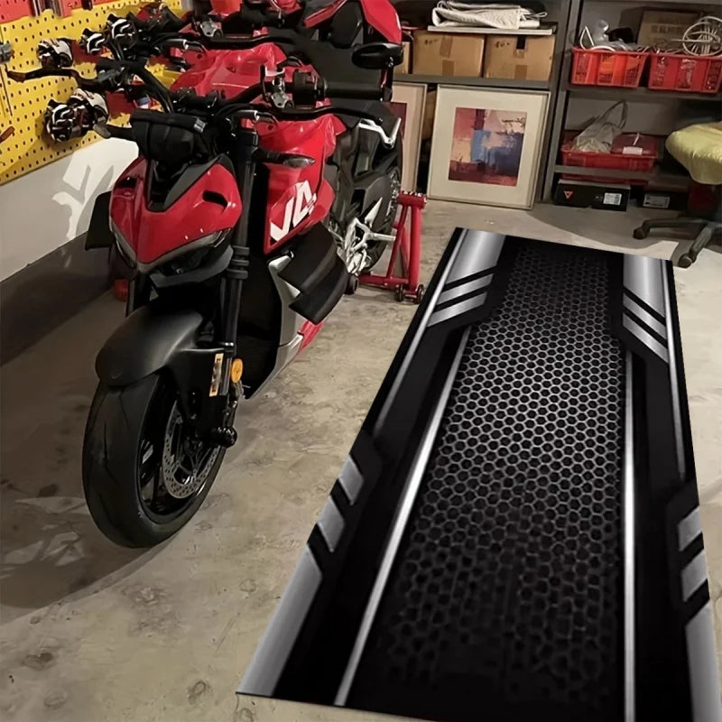 Tapis de sol garage style cyber antidérapant et résistant à l'usure – photo 6/7
