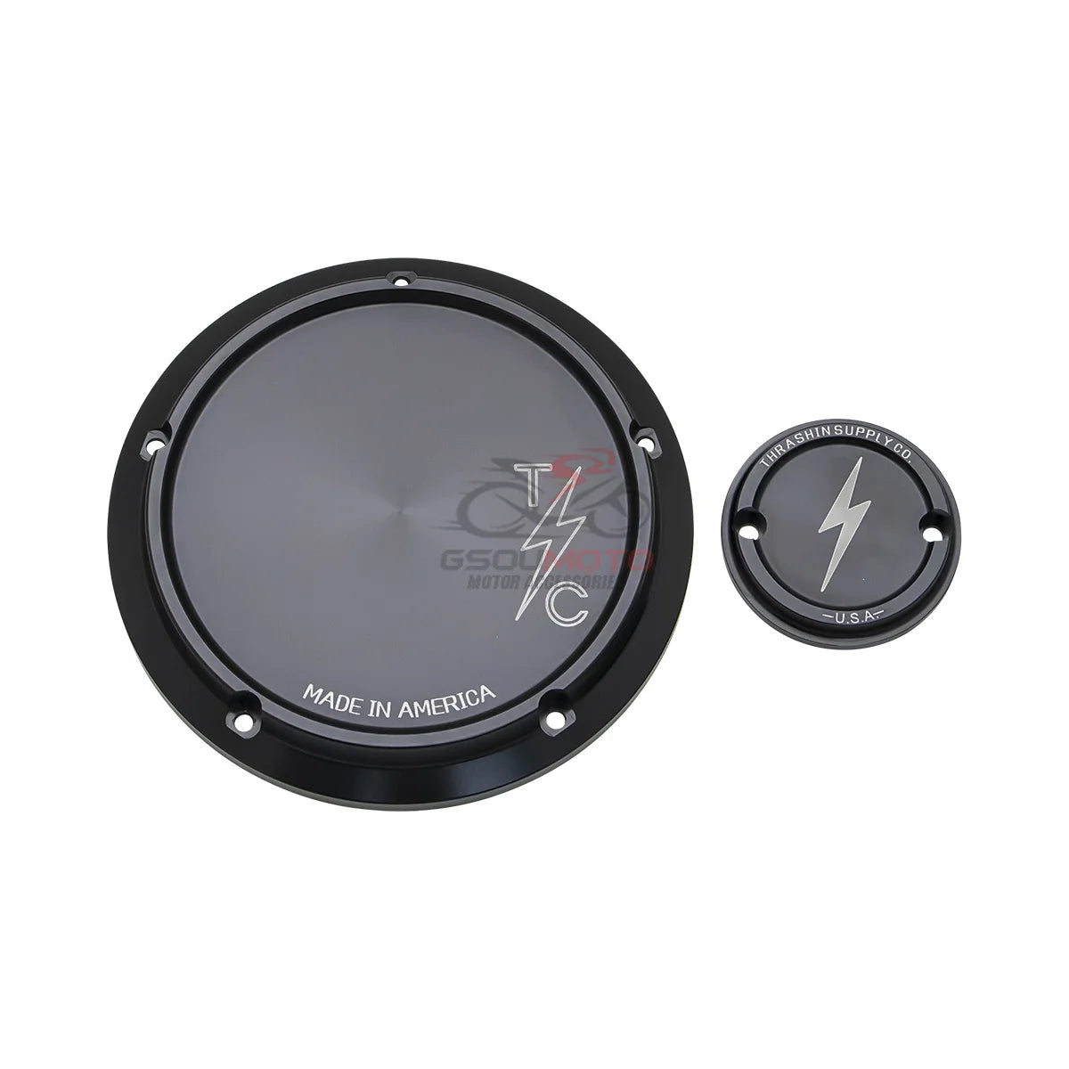 Cache derby et cache de distribution pour Harley Softail - vue 7