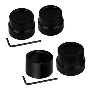 Caches d'écrou d'axe noirs pour Harley Touring - vue 5