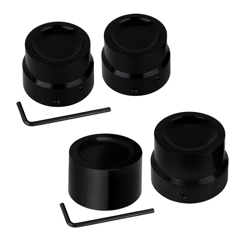 Caches d'écrou d'axe noirs pour Harley Touring - vue 5