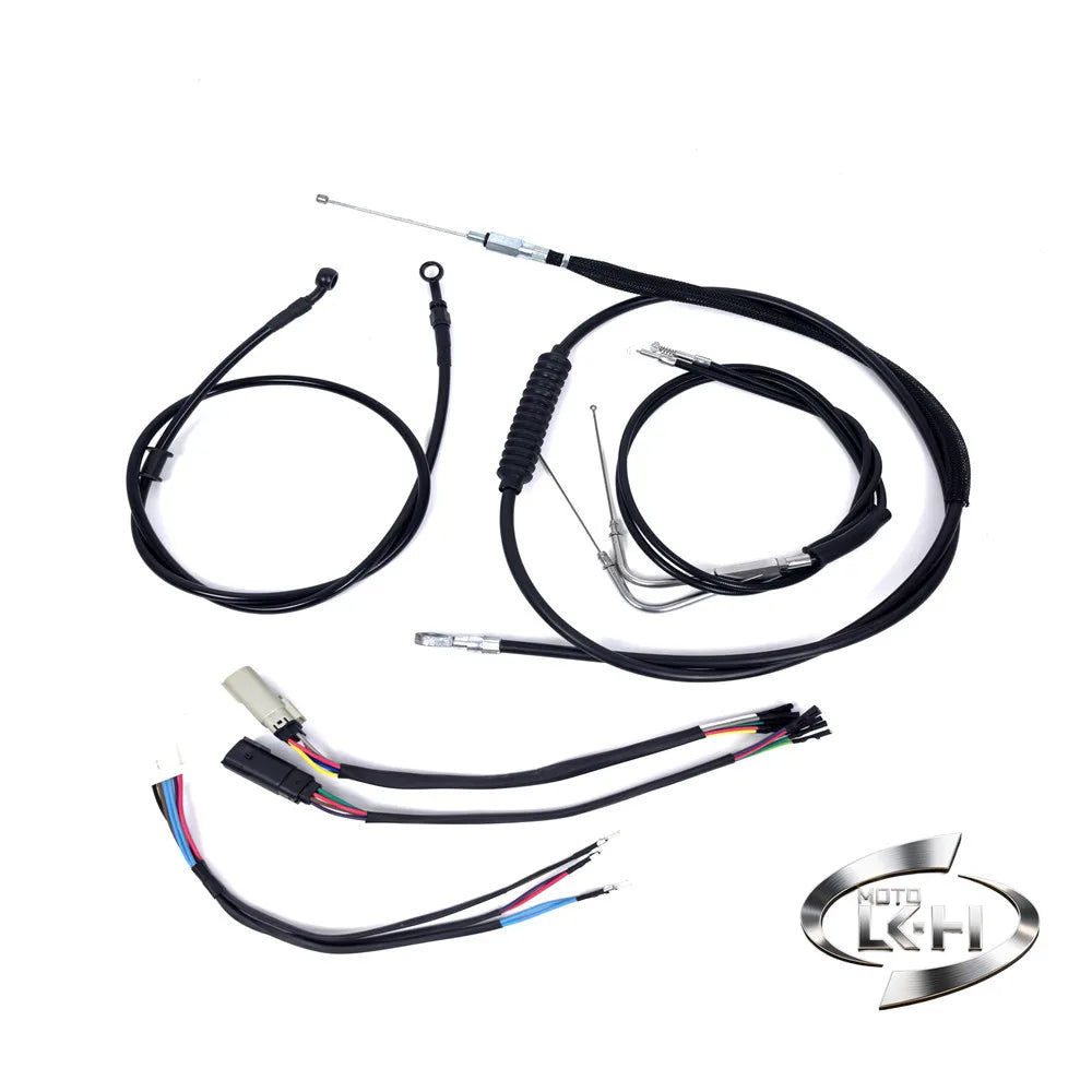 Kit de durite d'embrayage et de frein d'extension 10-18 pouces pour Harley-Davidson Sportster XL883, Iron XL1200, Forty Eight, 72V 2007-2024 – photo 2/20