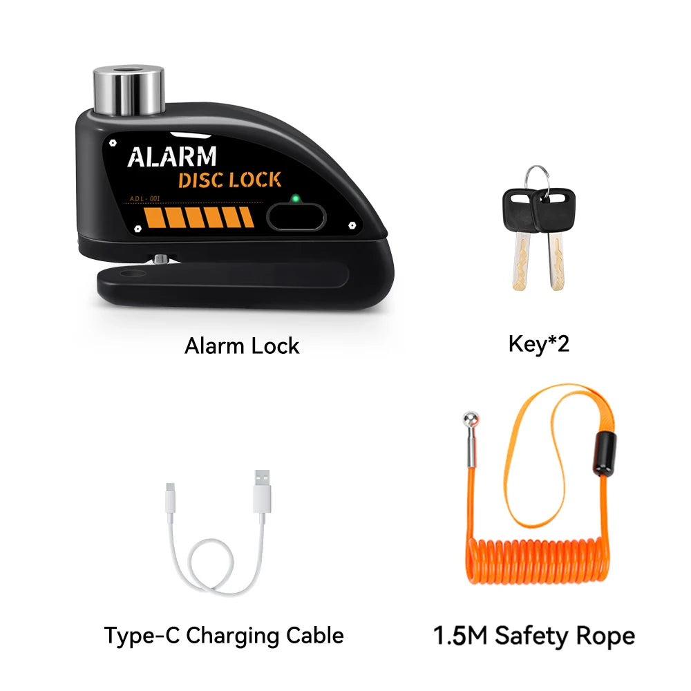 Bloque-disque moto Extractme avec alarme 120 dB rechargeable - vue 10