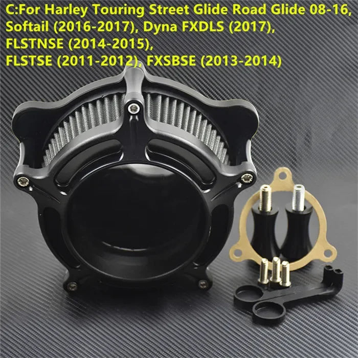 Kit filtre à air complet pour Harley-Davidson Sportster, Dyna, Softail, Touring – photo 10/14