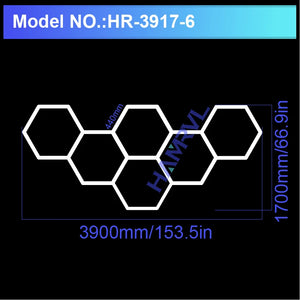 Panneau LED hexagonal nid d'abeille pour garage, atelier et showroom – photo 21/21
