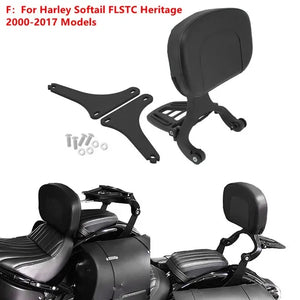 Dossier conducteur/passager réglable (sissy bar) noir/chrome pour Harley-Davidson Softail Breakout, Touring 2009-2017 – photo 25/27
