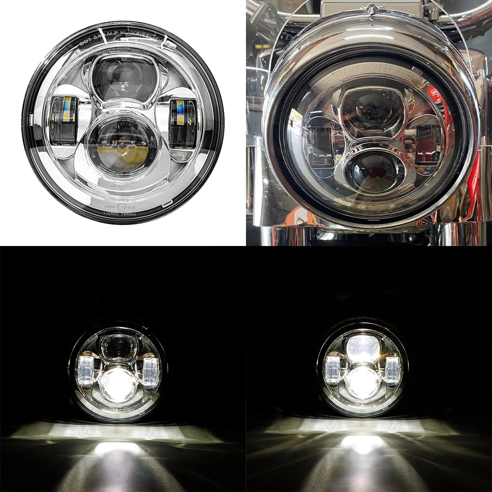 Phare LED 7 pouces pour Harley Softail - vue 7