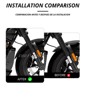 Garde-boue avant en fibre de carbone pour Harley Sportster S - vue 4