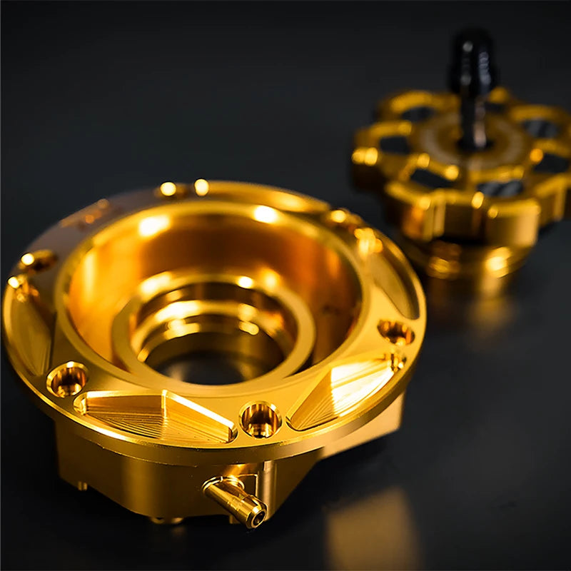 Bouchon de Réservoir CNC Aluminium Ajouré pour Harley Touring, Softail, Sportster, Dyna – photo 2/24