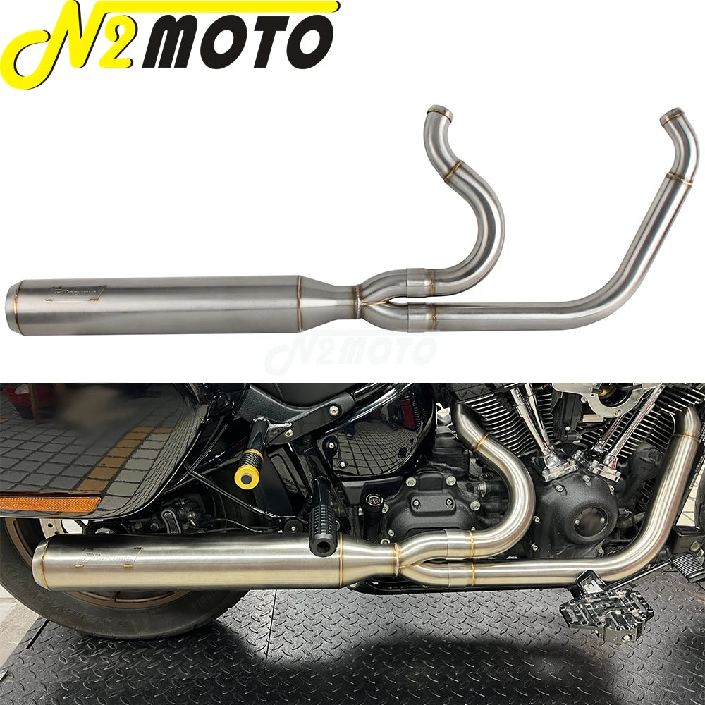 Ligne d'échappement 2-en-1 pour Harley Softail Low Rider ST - vue 7