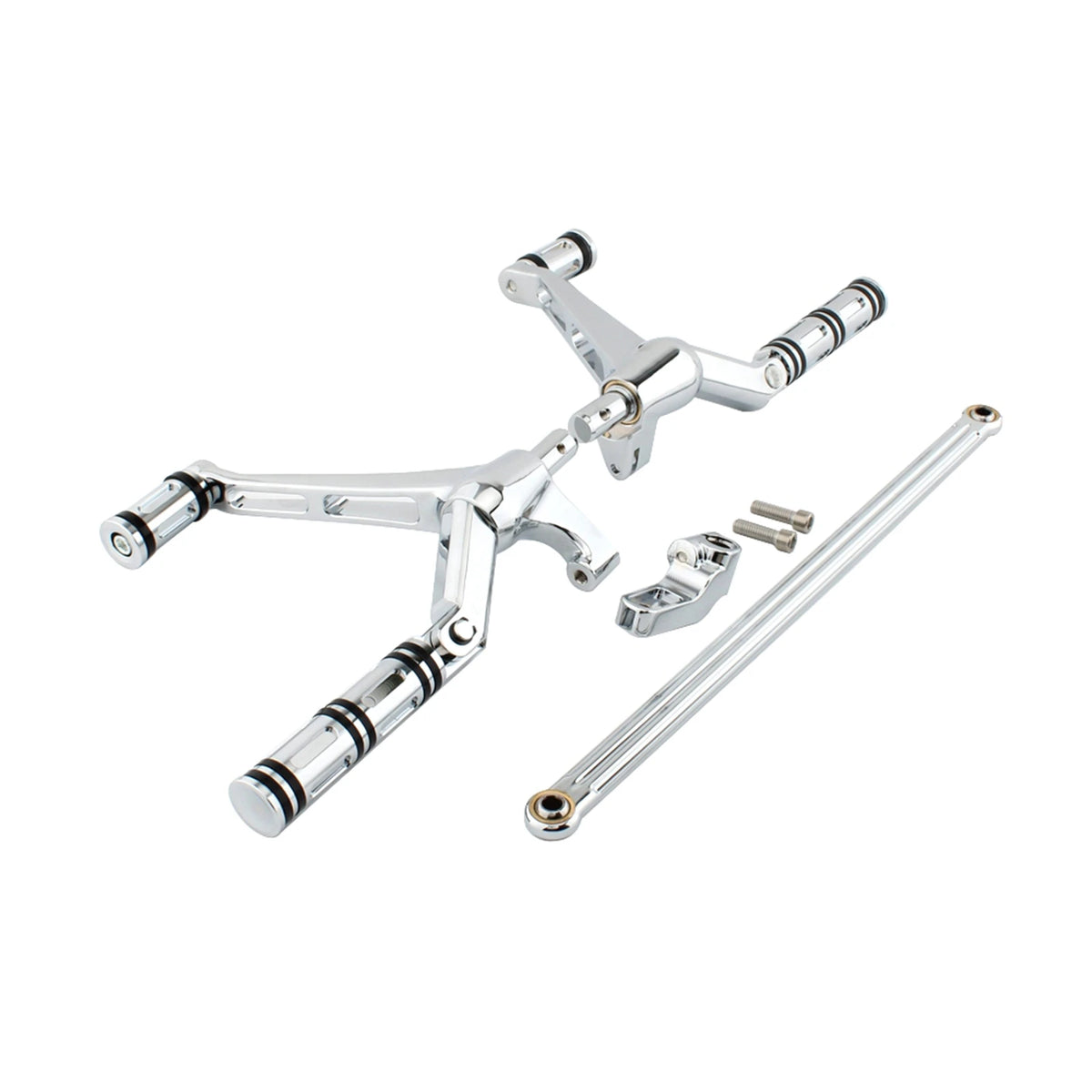 Kit complet commandes avancées, repose-pieds, leviers et biellettes pour Harley-Davidson Night Rod VRSC Special 2007-2017, V-Rod Muscle 2002-2017 – photo 5/12