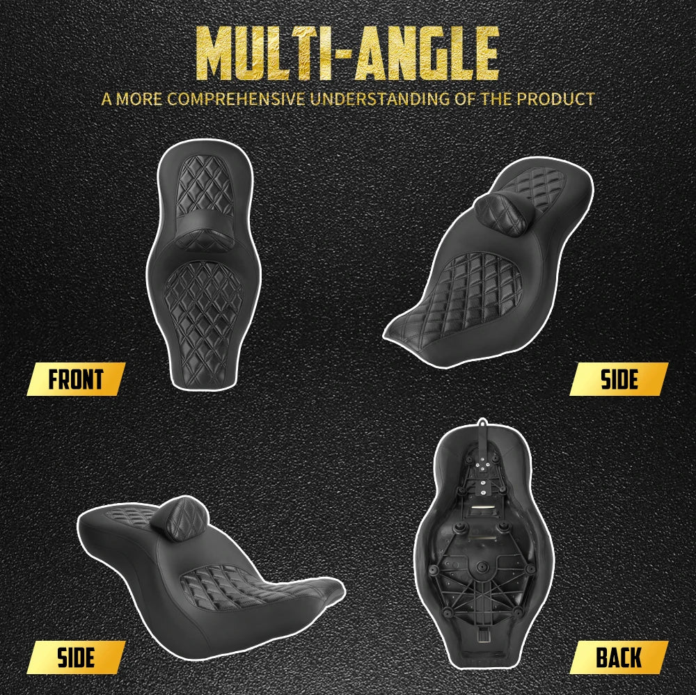 Selle Two-Up avec Dossier Conducteur/Passager - Harley-Davidson Softail Low Rider S, Sport Glide 2018-2024 – photo 2/8