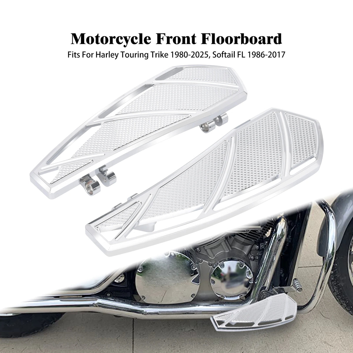 Marchepieds pilote en aluminium pour moto Harley-Davidson Touring - vue 8