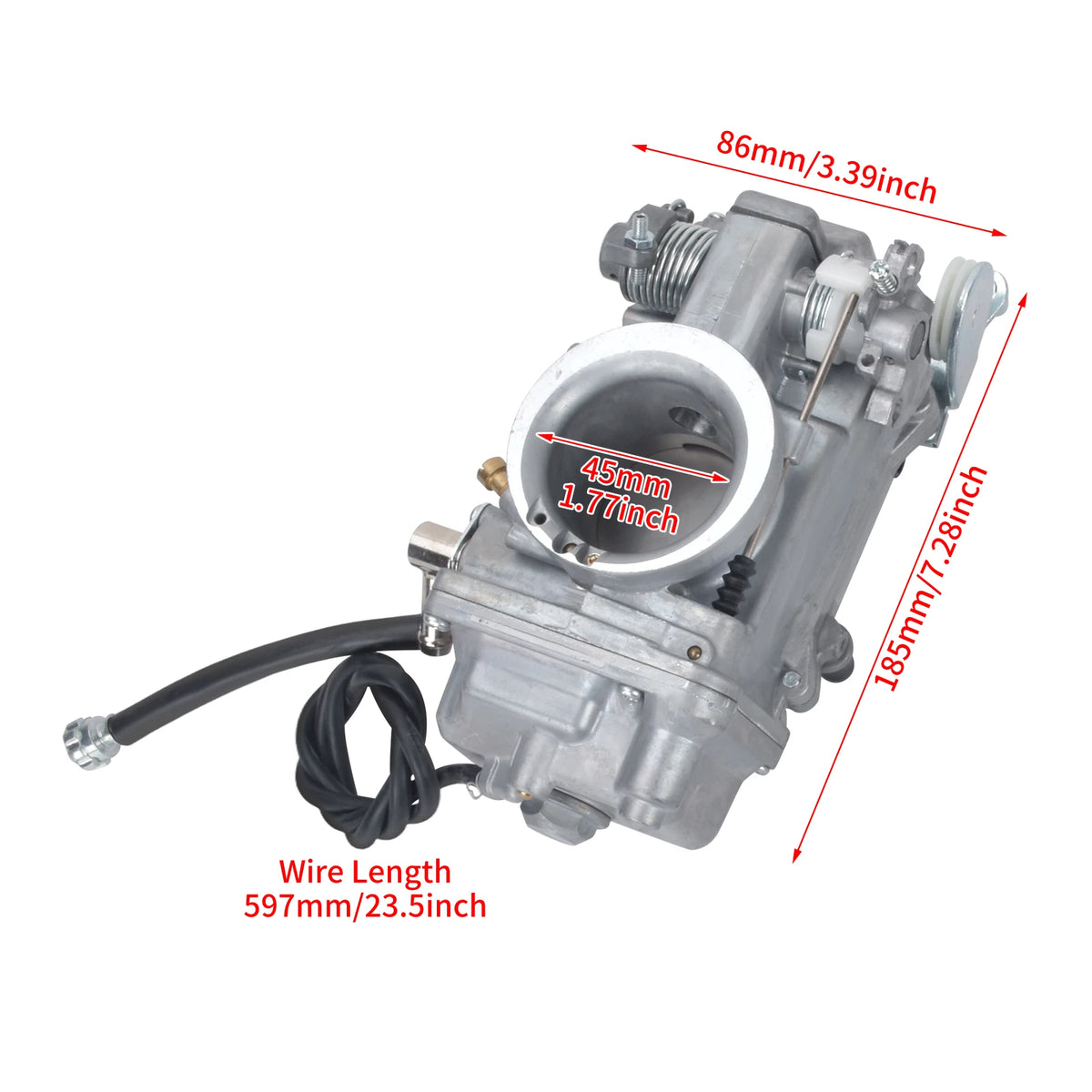 Carburateur en aluminium pour moteur Harley-Davidson Twin Cam - vue 6
