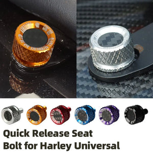 Boulon de Selle à Déverrouillage Rapide CNC pour Harley Touring, Softail, Dyna, Sportster – photo 1/13