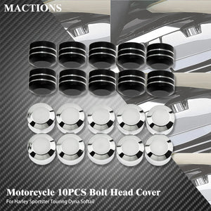 Caches de vis 9 mm pour Harley Twin Cam - vue 1