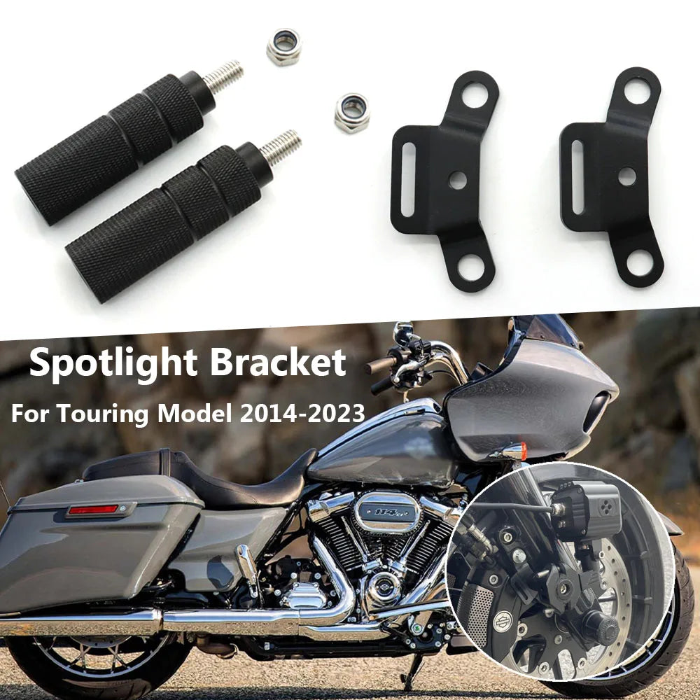 Support de phares additionnels LED (Spotlight Bracket) - Harley-Davidson Touring 2014-2023 – photo 1/8