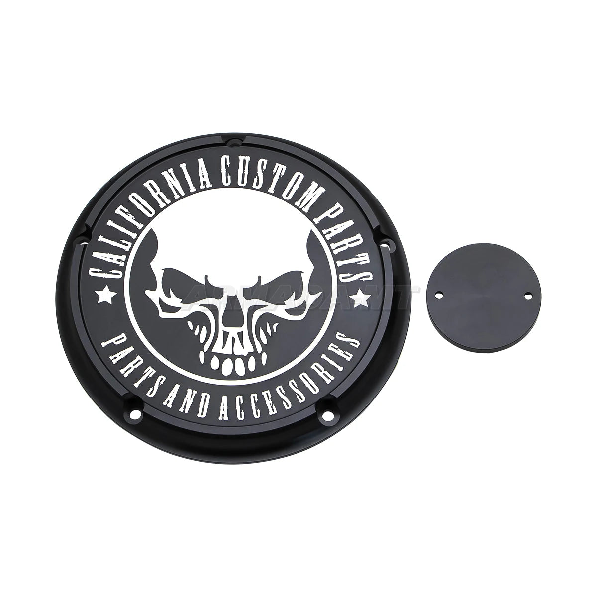 Cache derby et cache de distribution pour Harley Touring - vue 2