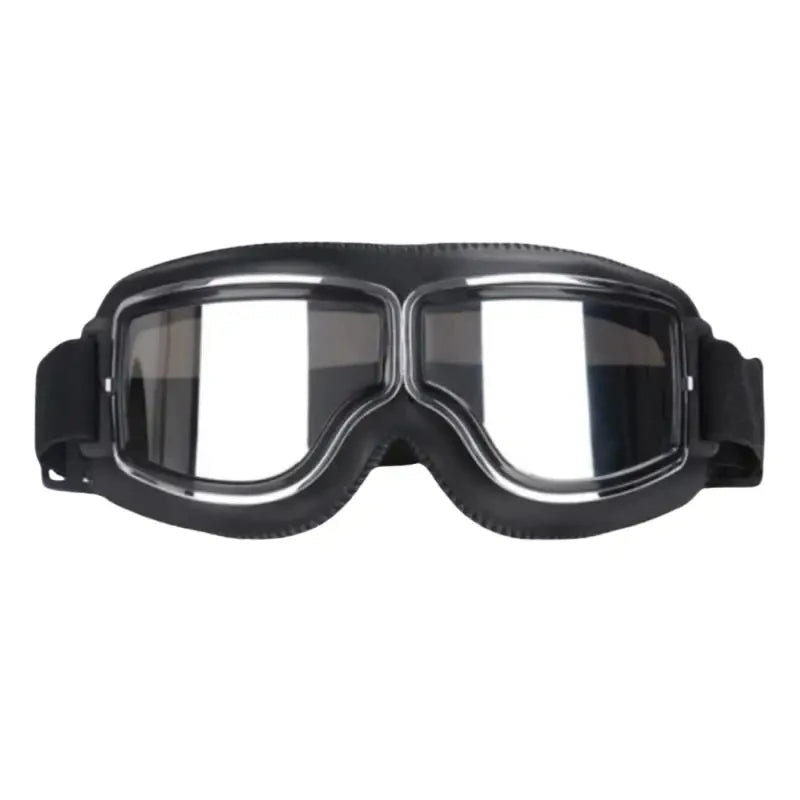 Lunettes Moto Steampunk Style Pilote Vintage Anti-Éblouissement - vue 5