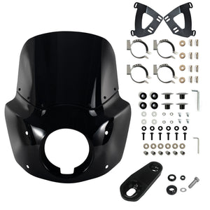 Carénage avant avec pare-brise fumé pour moto Harley Sportster - vue 8