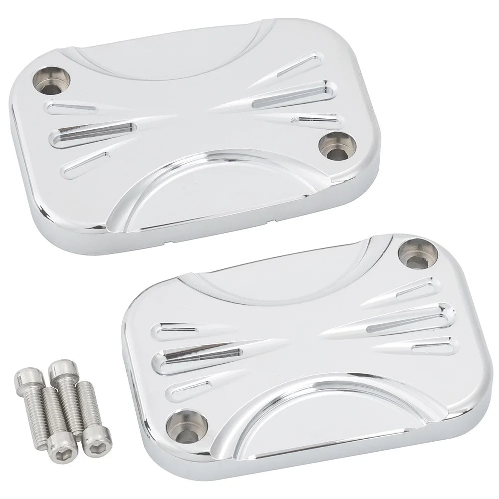 Cache de maître-cylindre aluminium pour Harley Touring - vue 4