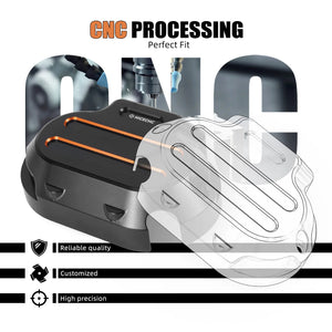 Cache latéral de boîte anodisé pour Harley Touring 2017-2020 - vue 4