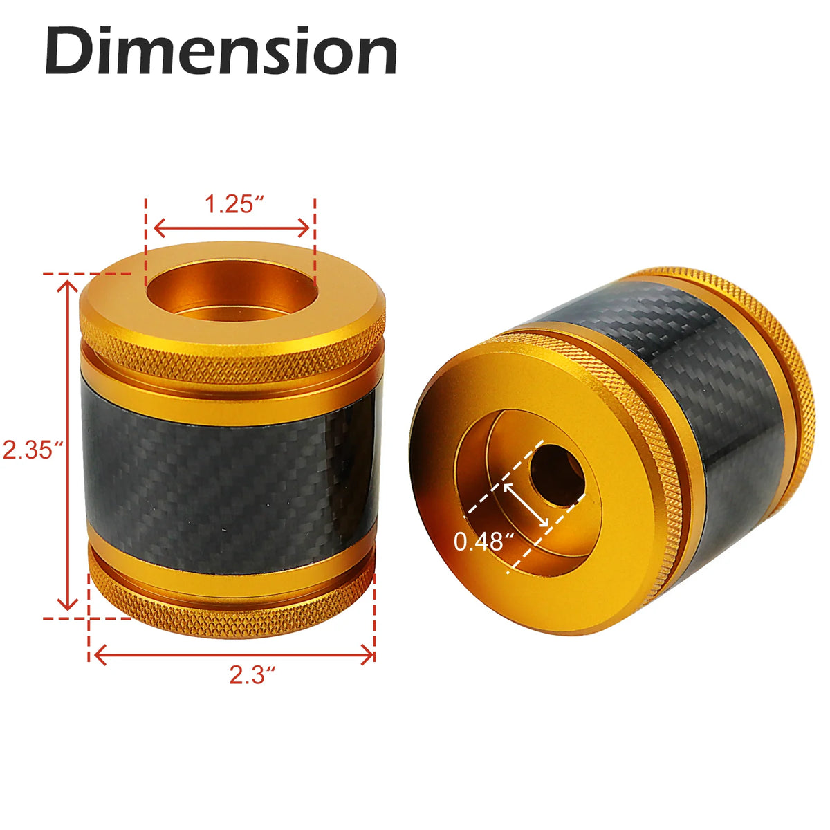 Embouts colorés de barre de protection moteur en aluminium - vue 4