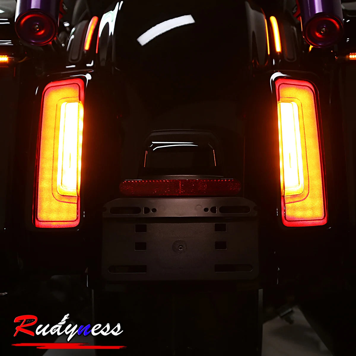 Feu arrière LED fumé avec clignotant ambre pour Harley-Davidson Touring - vue 4