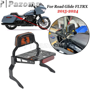 Dossier Sissy-Bar avec Porte-Bagages pour Harley-Davidson Touring 2014-2025 - vue 1