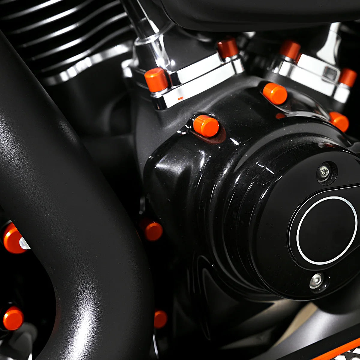 Caches de vis aluminium pour Harley Road Glide et Street Glide - vue 2