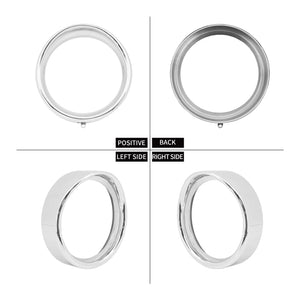 Anneau de calandre de phare chromé pour Harley-Davidson Softail - vue 2