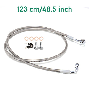 Durite de Frein Avant Hydraulique Tressée (123/128 cm) - Harley-Davidson Dyna 2007-2017 et Softail 2000-2015 sans ABS – photo 9/10