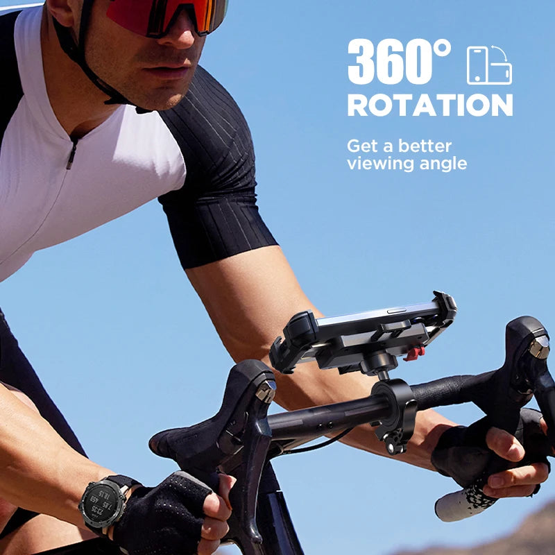 Support téléphone moto Joyroom ultra stable – fixation guidon anti-vibration pour scooter - vue 3