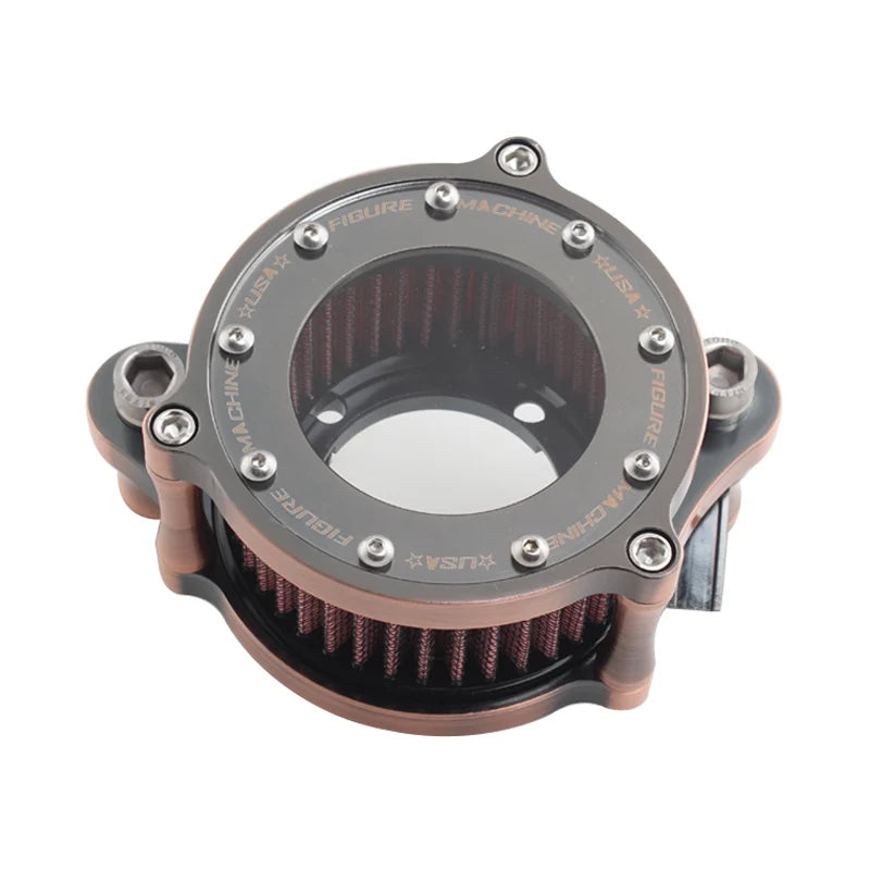 Kit filtre à air complet cuivré pour Harley Sportster XL 883 1200 - vue 2