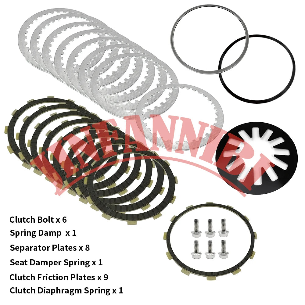 Kit embrayage disques et ressort diaphragme pour Harley Touring, Softail et Dyna - vue 6