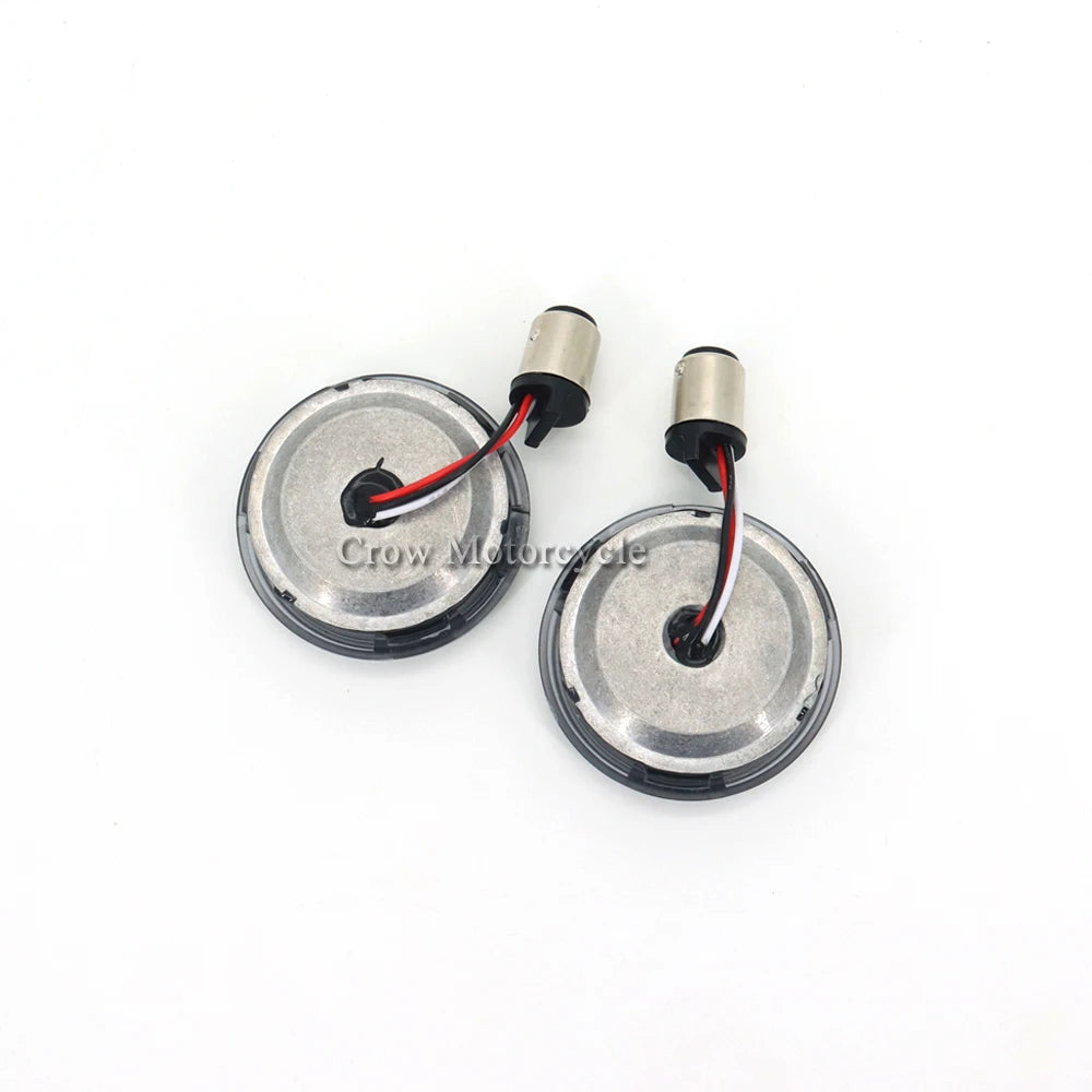 Clignotant LED format bullet chromé pour kit de conversion Harley-Davidson - vue 6
