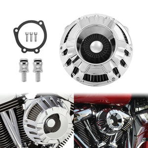 Filtre à air CNC chromé à cornet apparent pour moto Harley-Davidson - vue 18