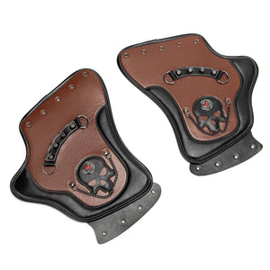 Protège-jambe cuir universel anti-brûlure pour échappement - Harley-Davidson Sportster et autres – photo 3/9