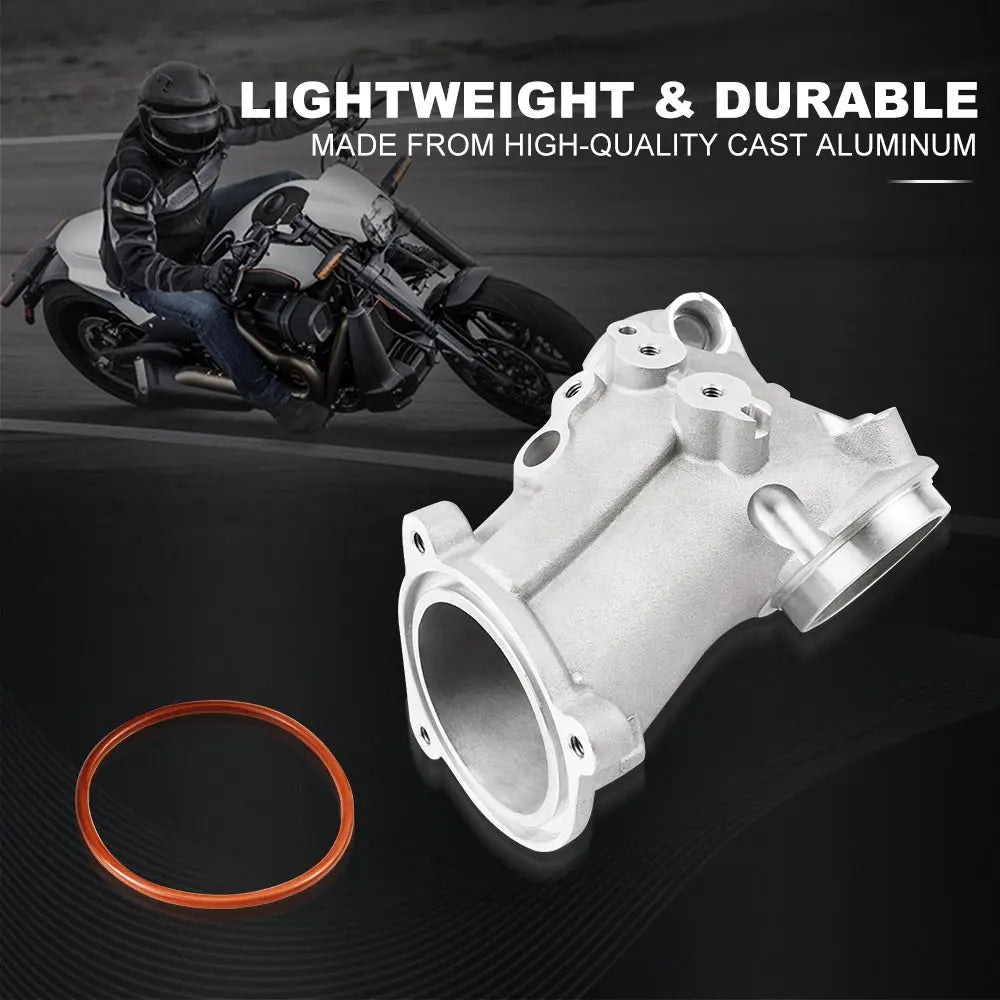 Pipe d'admission 57 mm alu pour Harley M8 - vue 6