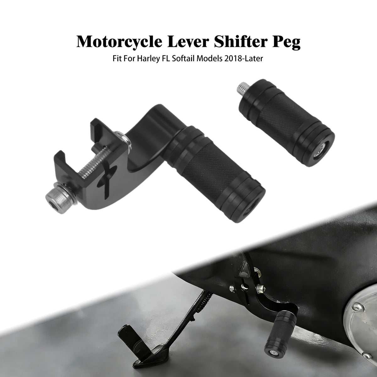 Levier de sélecteur de vitesse en aluminium pour Harley-Davidson Softail - vue 13